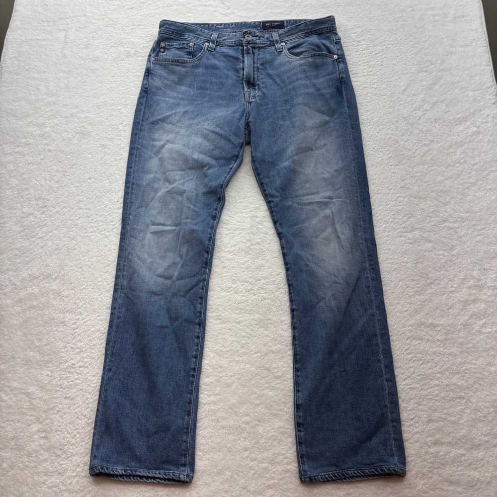 AG Adriano Goldschmied Everett Slim Straight Japanese Fabric Jeans 34x34 Blue